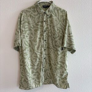 1999 VTG Patagonia Dreamtime AC Organic Cotton Wombat Olive Men’s M Button Shirt